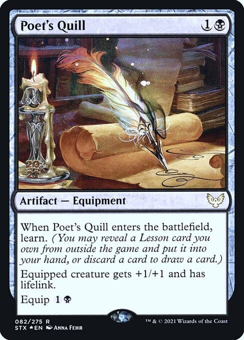 Poet's Quill from Strixhaven: School of Mages Promos (Rare)