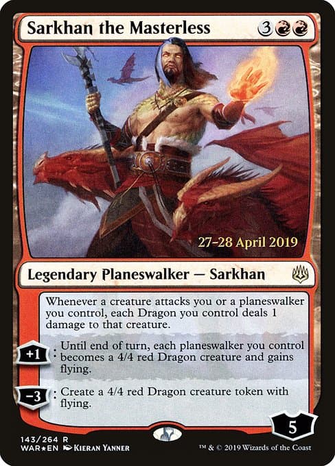 Sarkhan the Masterless from War of the Spark Promos (Rare)
