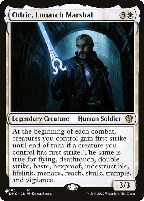 Odric, Lunarch Marshal from The List (Rare)
