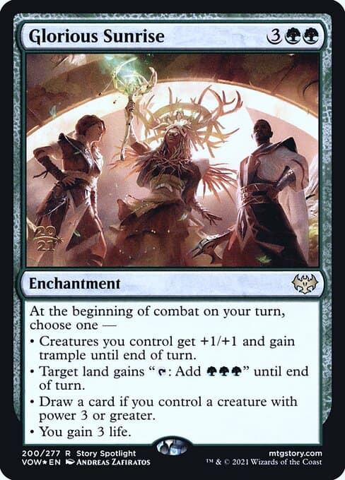 Glorious Sunrise from Innistrad: Crimson Vow Promos (Rare)