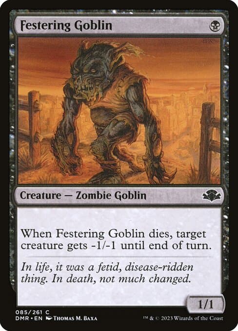 Festering Goblin from Dominaria Remastered (Common)