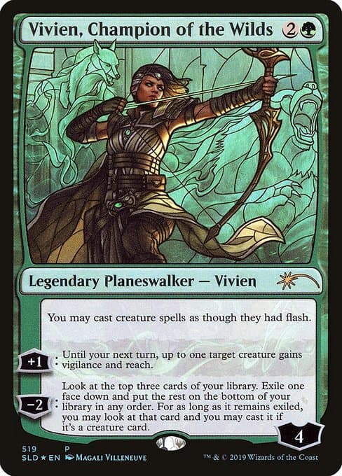 Vivien, Champion of the Wilds from Secret Lair Drop (Rare)