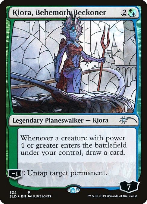 Kiora, Behemoth Beckoner from Secret Lair Drop (Uncommon)