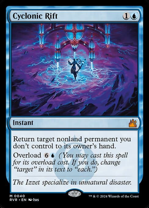 Cyclonic Rift from Ravnica Remastered (Mythic)