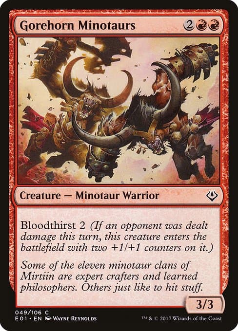 Gorehorn Minotaurs from Archenemy: Nicol Bolas (Common)