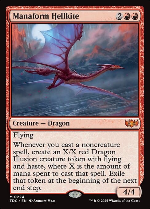 Manaform Hellkite from Tarkir: Dragonstorm Commander (Mythic)