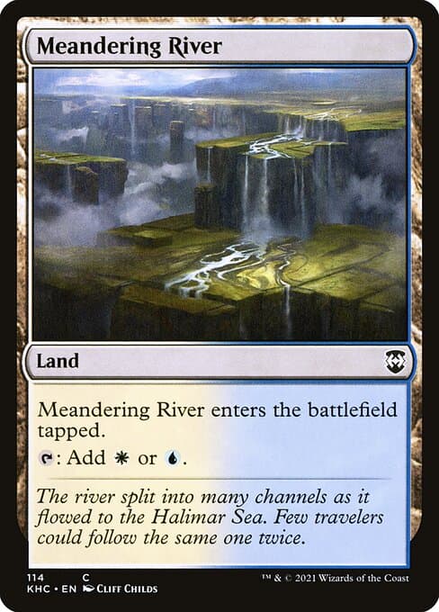 Meandering River from Kaldheim Commander (Common)