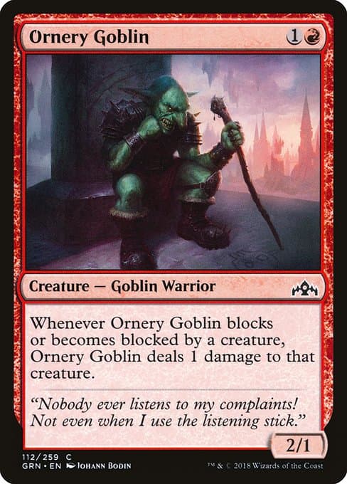 Ornery Goblin from Guilds of Ravnica (Common)