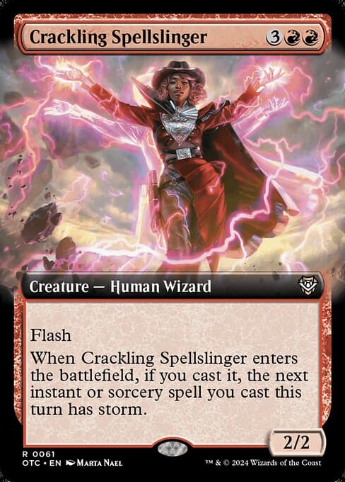 Crackling Spellslinger from Outlaws of Thunder Junction Commander (Rare)
