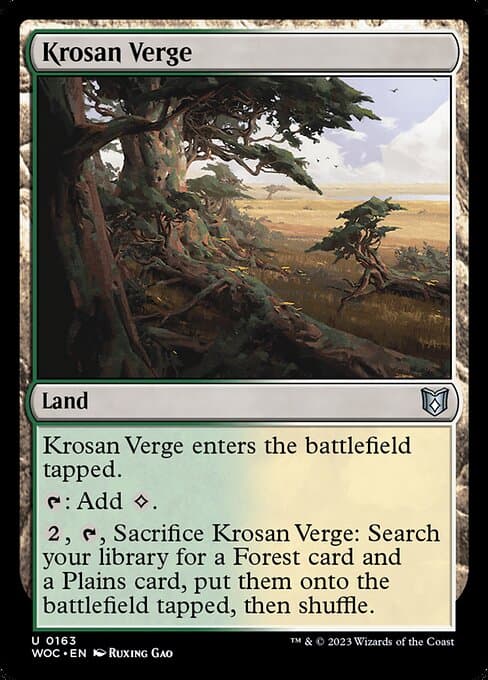 Krosan Verge from Wilds of Eldraine Commander (Uncommon)