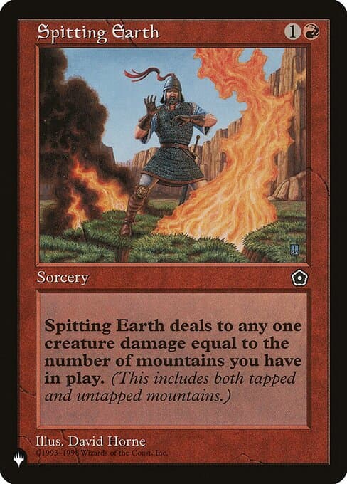 Spitting Earth from The List (Common)