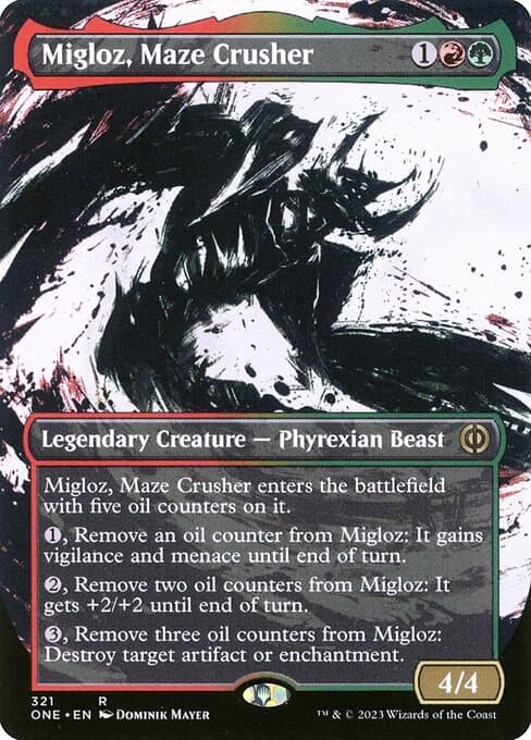 Migloz, Maze Crusher from Phyrexia: All Will Be One (Rare)
