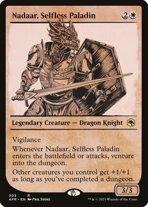 Nadaar, Selfless Paladin from Adventures in the Forgotten Realms (Rare)
