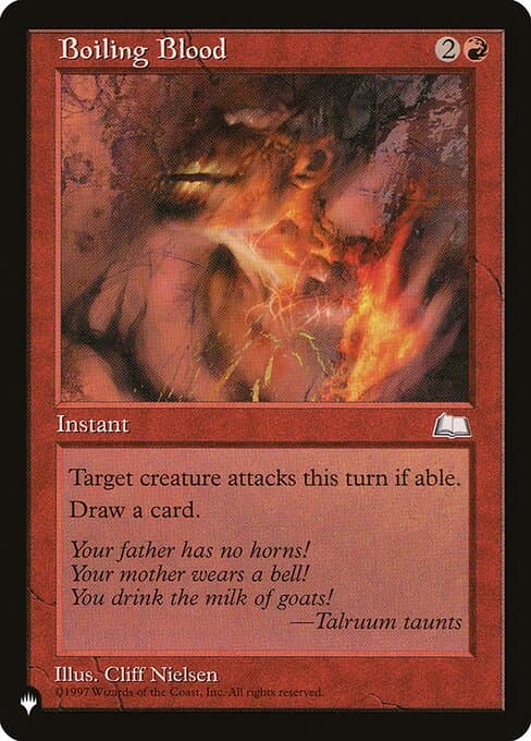 Boiling Blood from The List (Common)