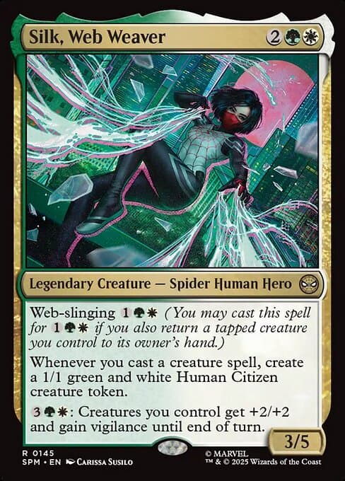 Silk, Web Weaver from Marvel's Spider-Man (Rare)