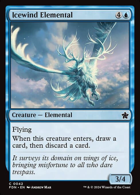 Icewind Elemental from Foundations (Common)