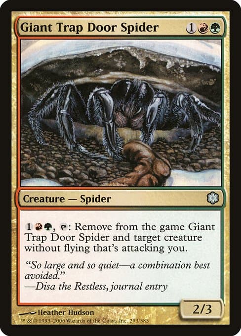 Giant Trap Door Spider (Uncommon)