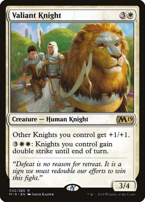 Valiant Knight from Core Set 2019 (Rare)