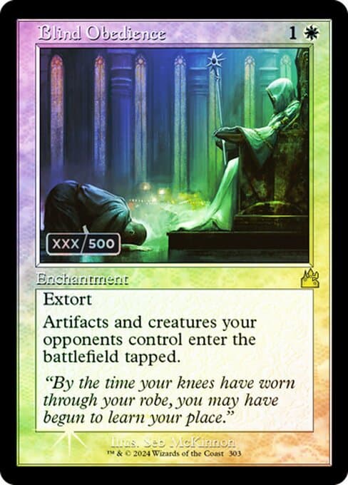 Blind Obedience from Ravnica Remastered (Rare)