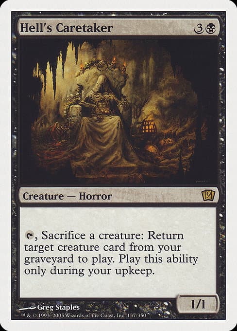 Hell's Caretaker from Ninth Edition (Rare)