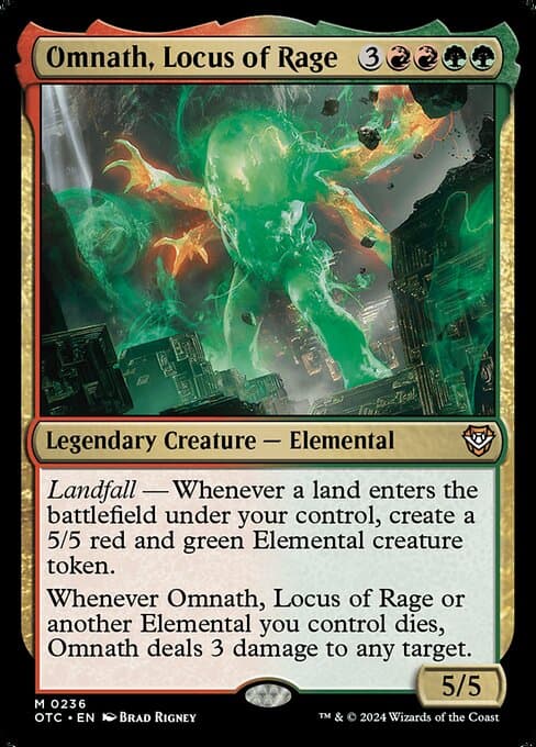 Omnath, Locus of Rage from Outlaws of Thunder Junction Commander (Mythic)