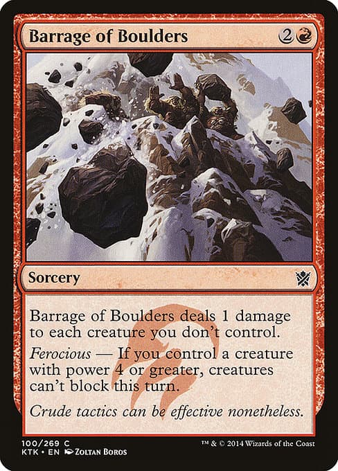 Barrage of Boulders (Common)