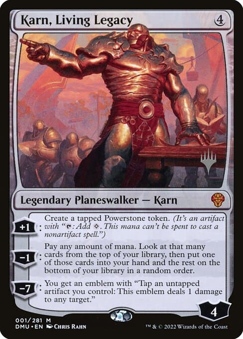 Karn, Living Legacy from Dominaria United Promos (Mythic)