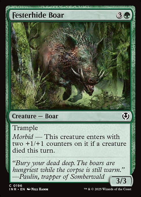 Festerhide Boar from Innistrad Remastered (Common)