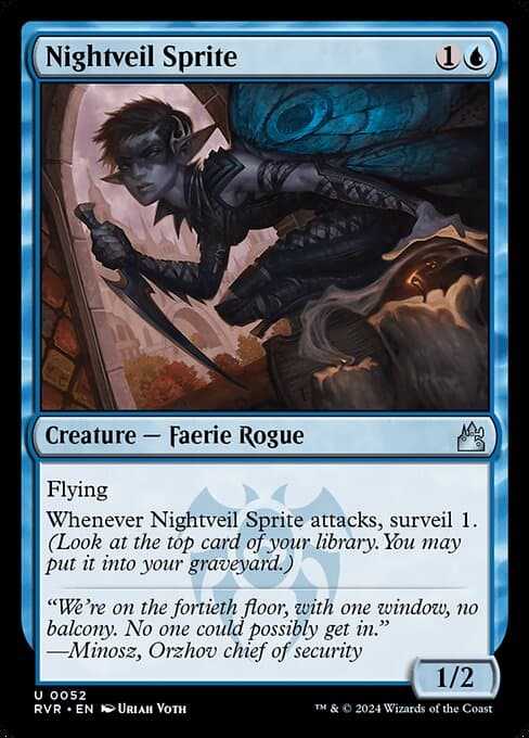 Nightveil Sprite from Ravnica Remastered (Uncommon)