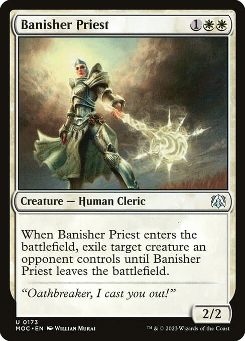 Banisher Priest from March of the Machine Commander (Uncommon)
