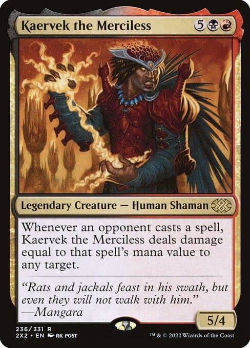 Kaervek the Merciless from Double Masters 2022 (Rare)