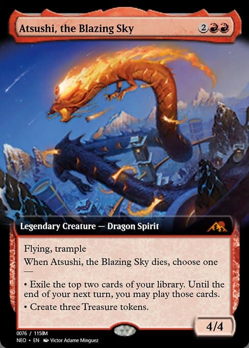 Atsushi, the Blazing Sky from Magic Online Promos (Mythic)