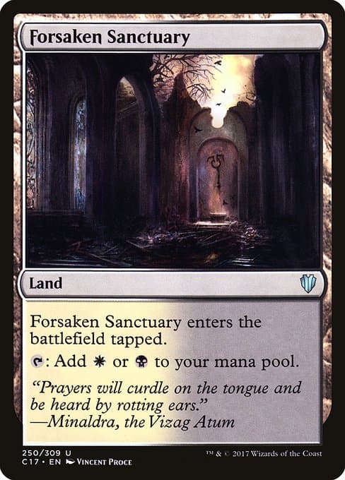 Forsaken Sanctuary from Commander 2017 (Uncommon)