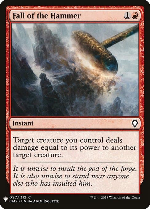 Fall of the Hammer from The List (Common)