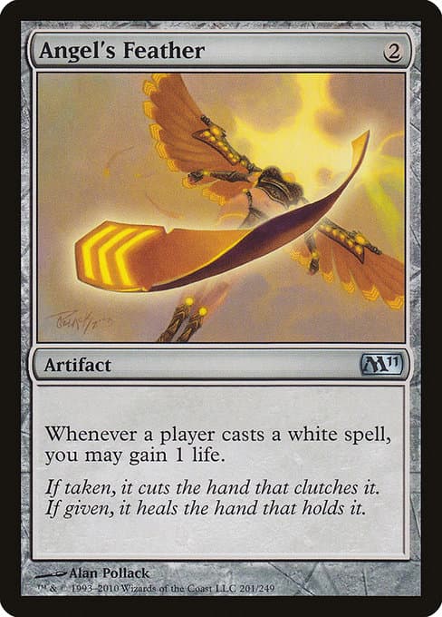 Angel's Feather from Magic 2011 (Uncommon)