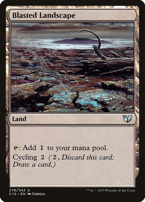 Blasted Landscape from Commander 2015 (Uncommon)