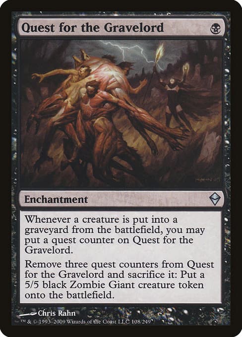 Quest for the Gravelord from Zendikar (Uncommon)