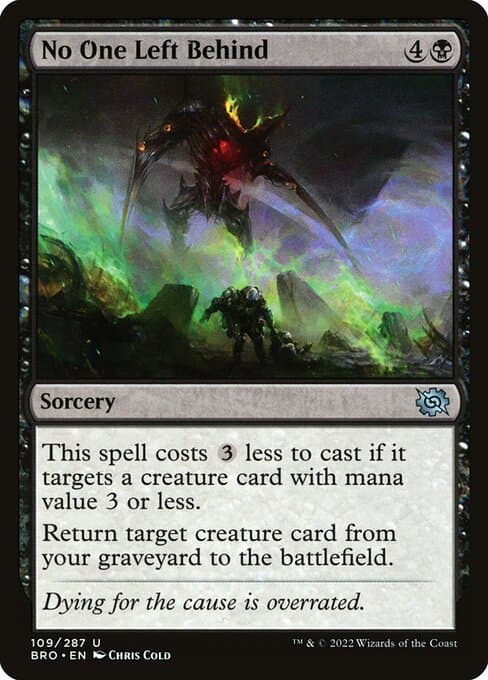 No One Left Behind from The Brothers' War (Uncommon)