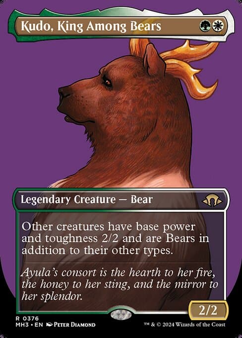 Kudo, King Among Bears from Modern Horizons 3 (Rare)