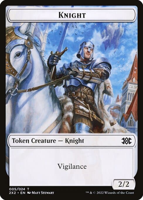 Knight from Double Masters 2022 Tokens (Common)