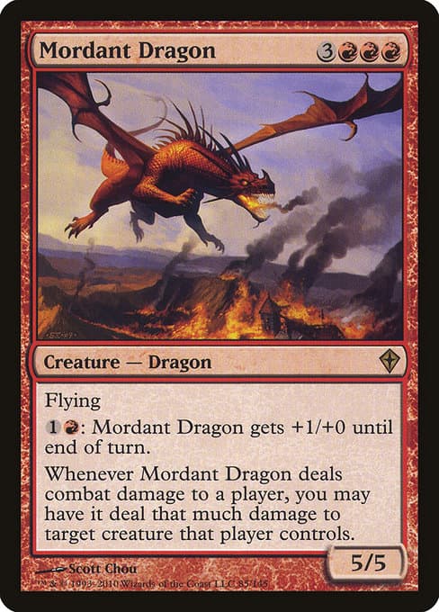 Mordant Dragon from Worldwake (Rare)
