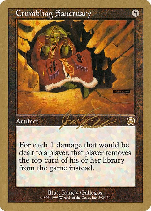 Crumbling Sanctuary from World Championship Decks 2000 (Rare)