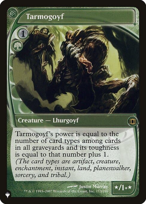 Tarmogoyf from The List (Rare)
