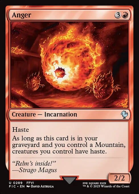 Anger from Final Fantasy Commander (Uncommon)