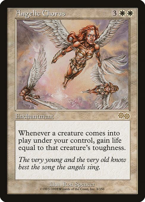 Angelic Chorus from Urza's Saga (Rare)