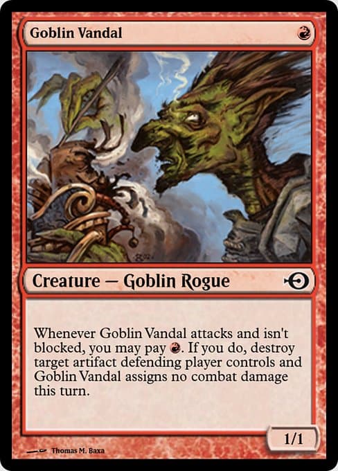 Goblin Vandal from Magic Online Promos (Common)