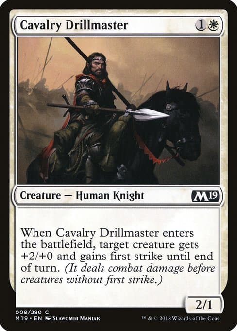 Cavalry Drillmaster from Core Set 2019 (Common)