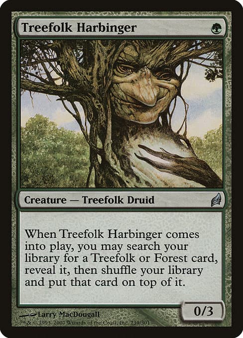 Treefolk Harbinger from Lorwyn (Uncommon)