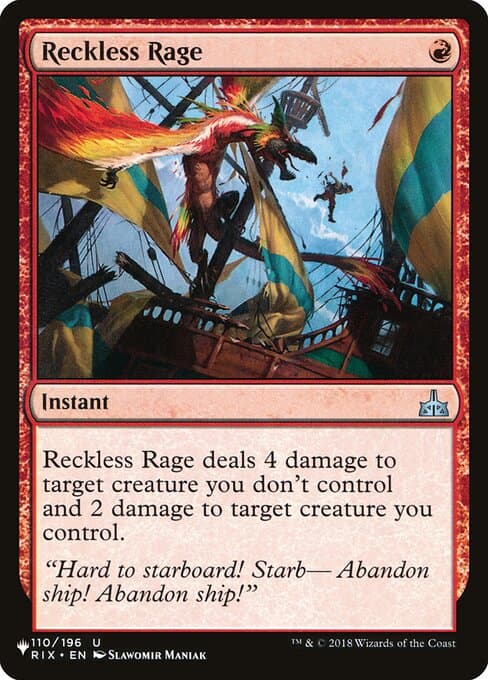 Reckless Rage from The List (Uncommon)