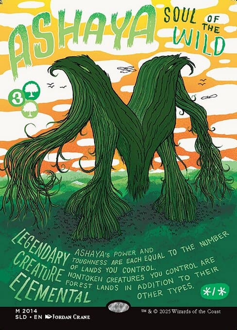 Ashaya, Soul of the Wild from Secret Lair Drop (Mythic)